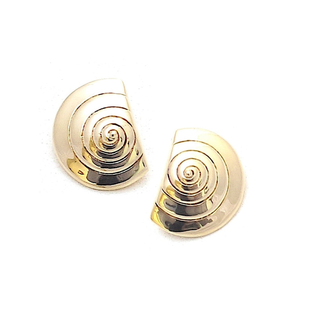 Turbo shell earrings