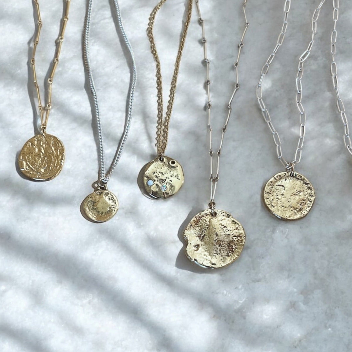 Louis Coin Charm Pendant Necklace | Jacqueline Rose Collection