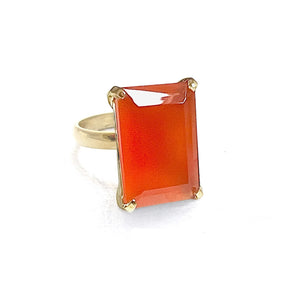 Lucent Carnelian Ring