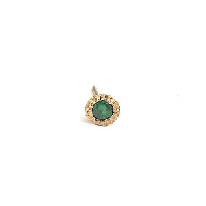 Fragment emerald stud earring
