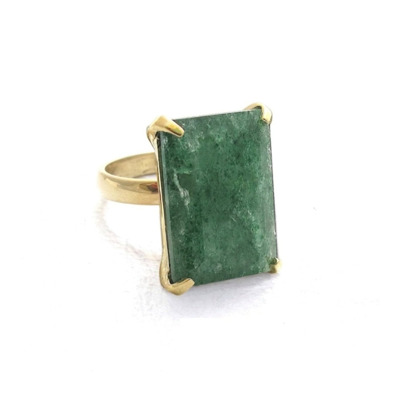 Lucent Green Aventurine Ring