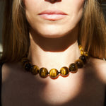 Hera Tiger's Eye collar necklace