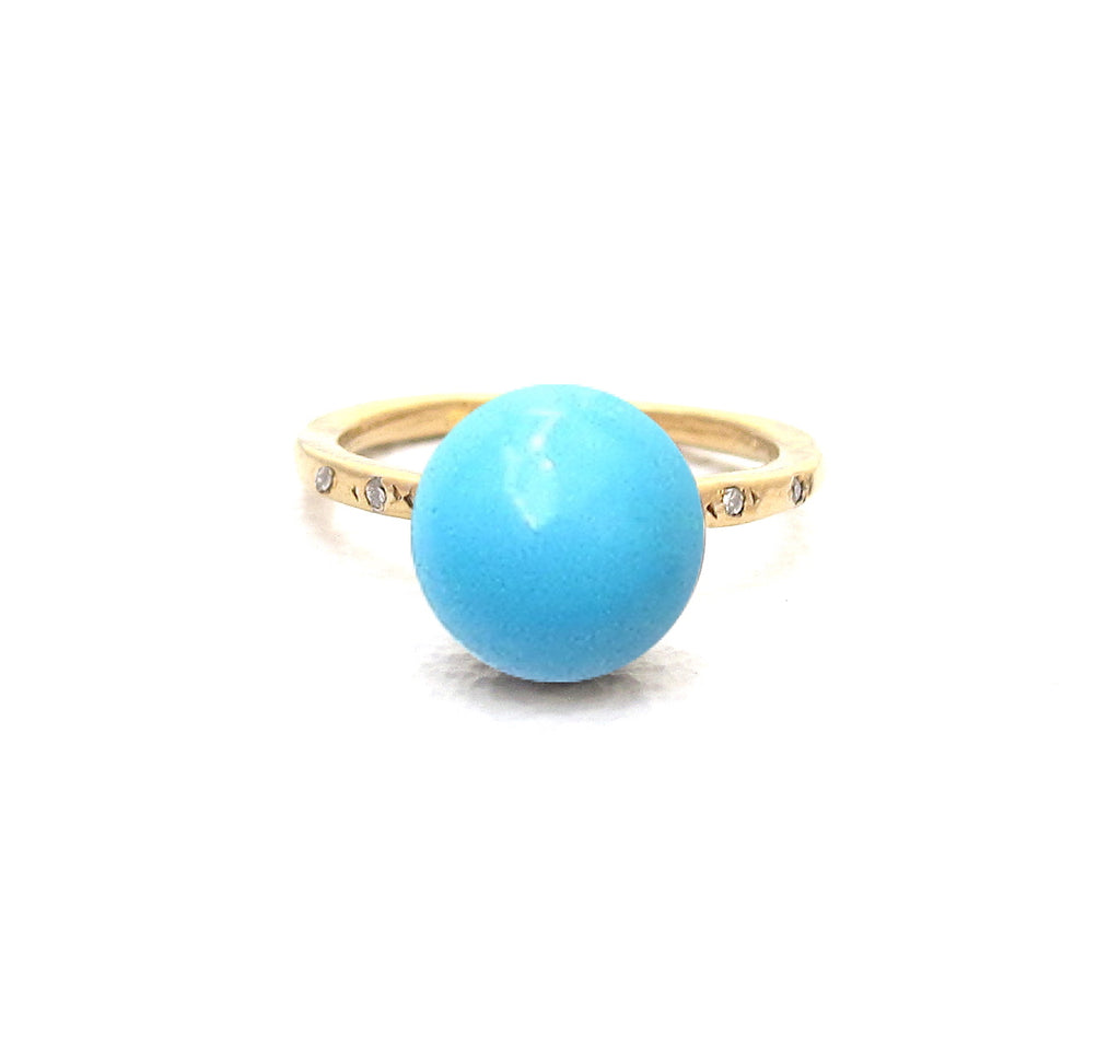Orb Turquoise Diamond Ring
