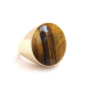 Balloon Tiger's eye ring