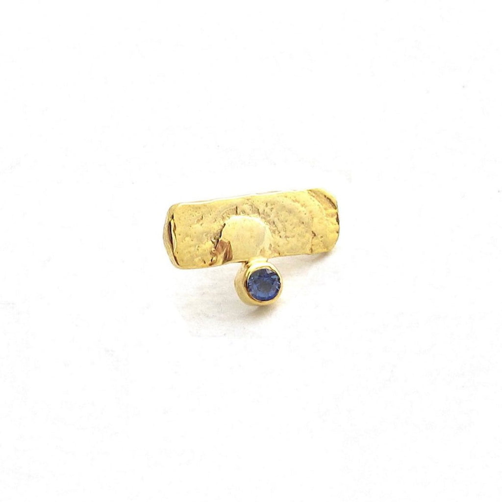 Fragment sapphire stud earrings