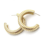 Lattice Hoop Earrings