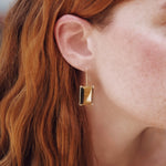 Lucent Tiger's Eye drop Earrings