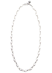 Karo silver Long Chain necklace