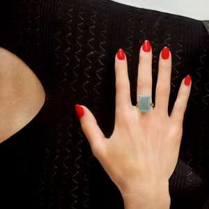 Lucent Aquamarine Ring