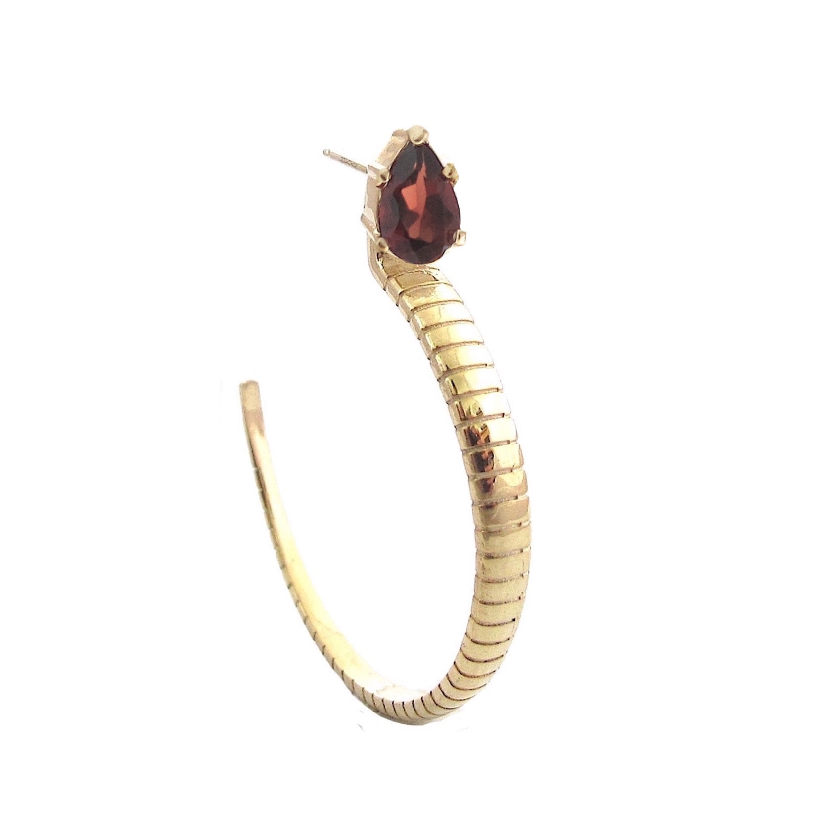 Serpent hoop earrings