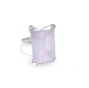 Lucent Lavender Chalcedony Ring