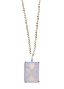 Lucent Lavender Chalcedony Pendant Necklace