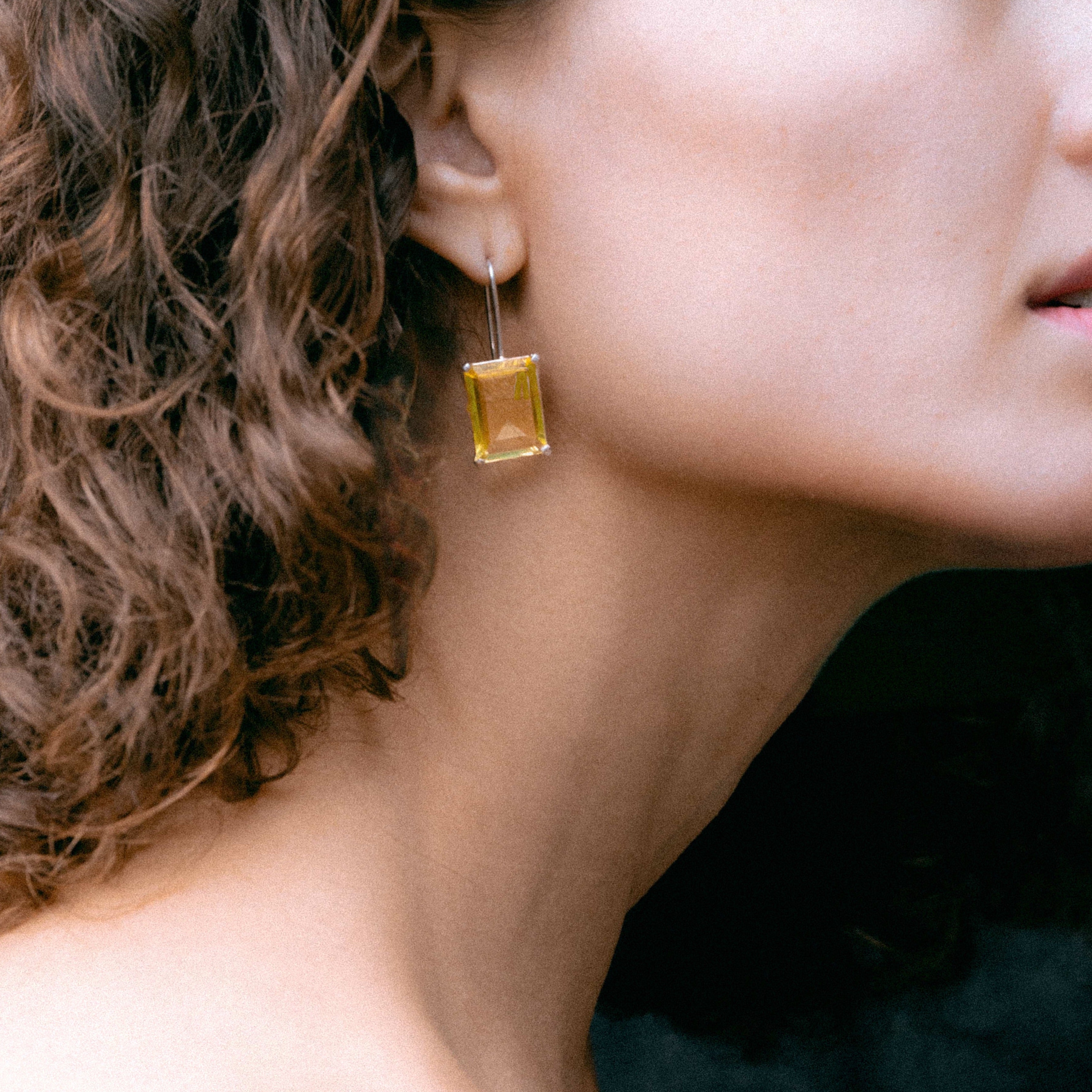 Lucent Tiger's Eye drop Earrings