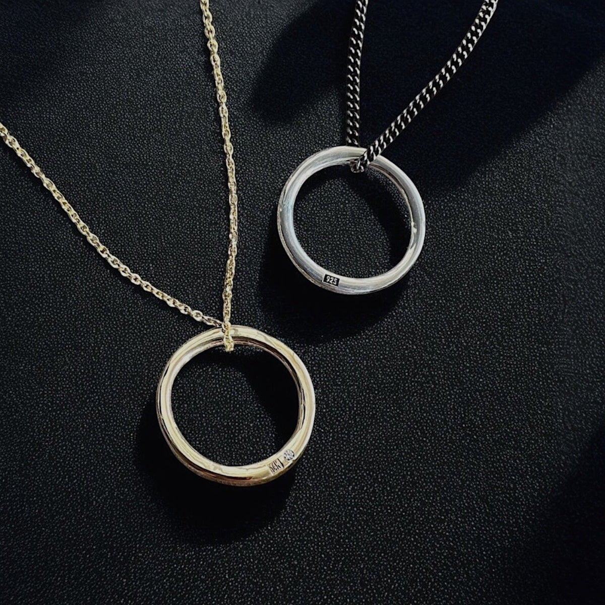 Engraved Luxury men's Eternity pendant necklaces 