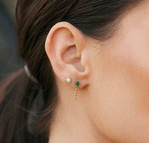 Fragment opal stud earring
