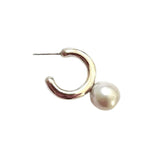 Pebble Pearl Hoop