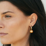 Pebble Pearl Hoop