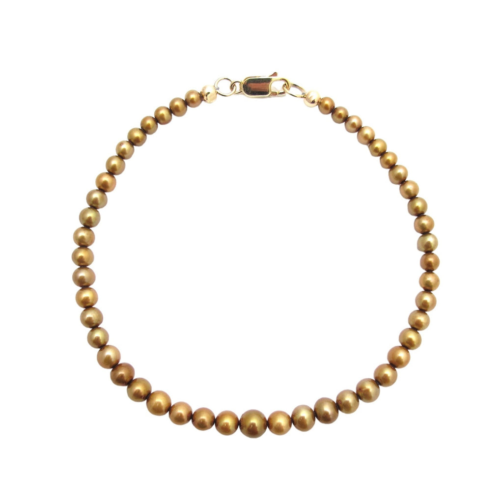 Siren golden pearl anklet and bracelet