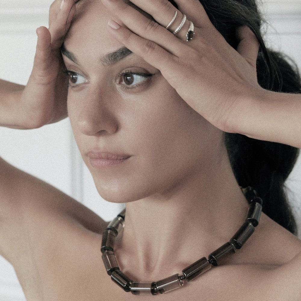 Serpent hoop earrings