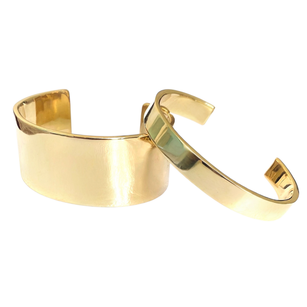 Wide cuff bracelets