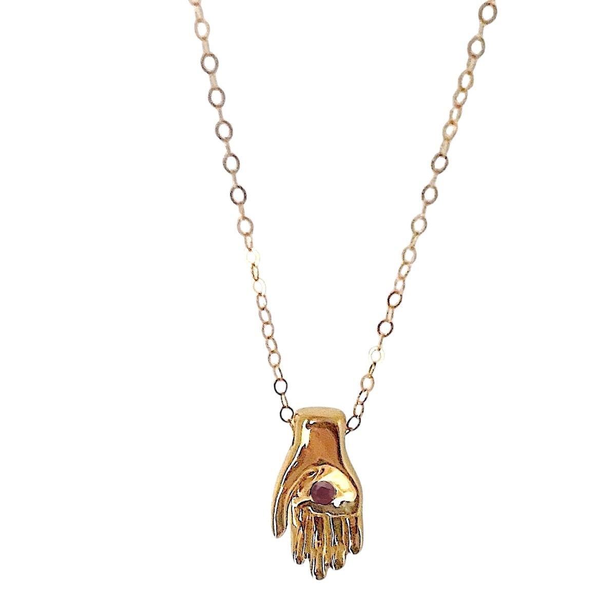 s*S様 希少 n.hollywood hand pendant Giving Hand Stone Necklace | Jacqueline Rose Heirloom Jewelry