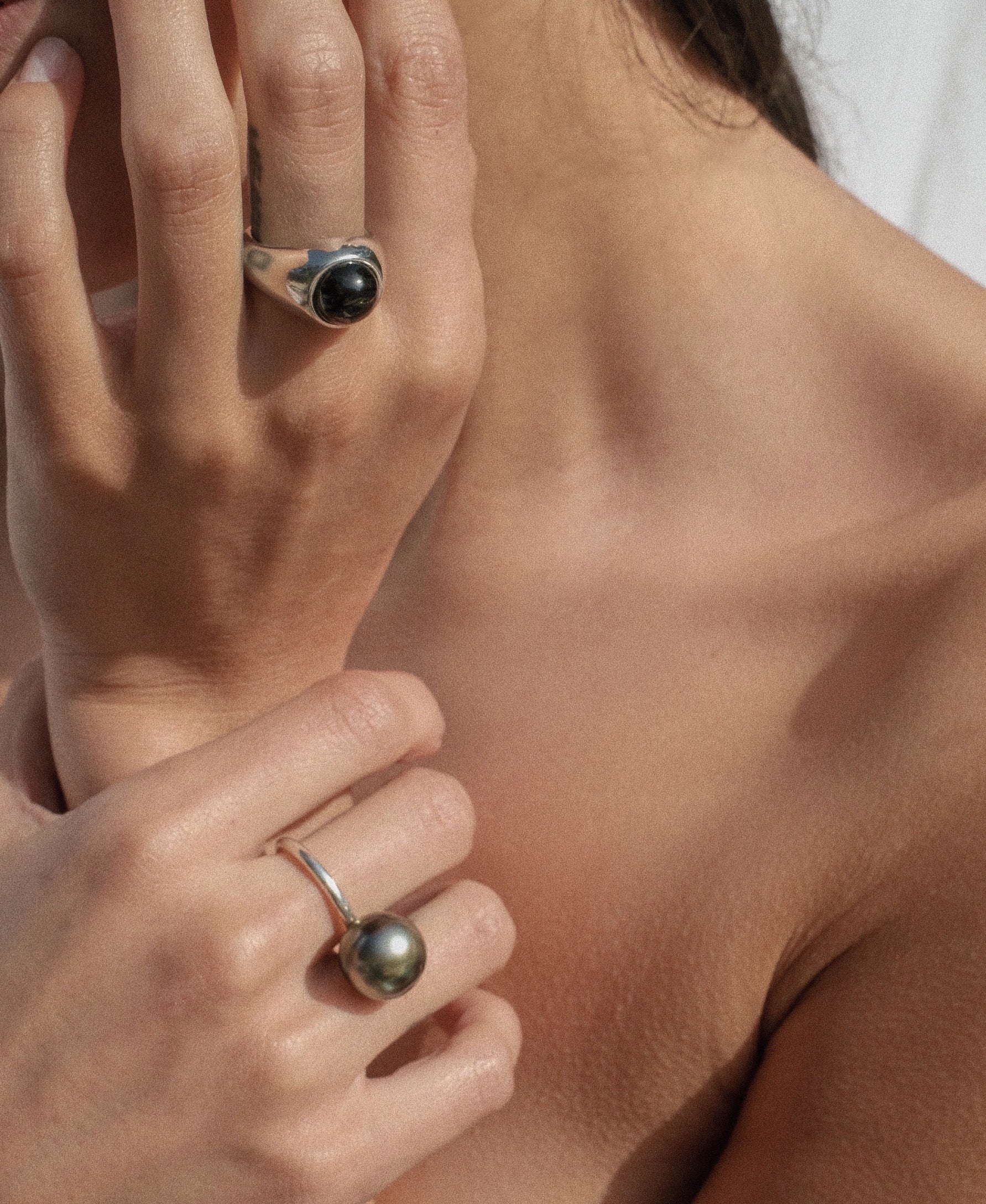 Black Pearl Ring - Temu