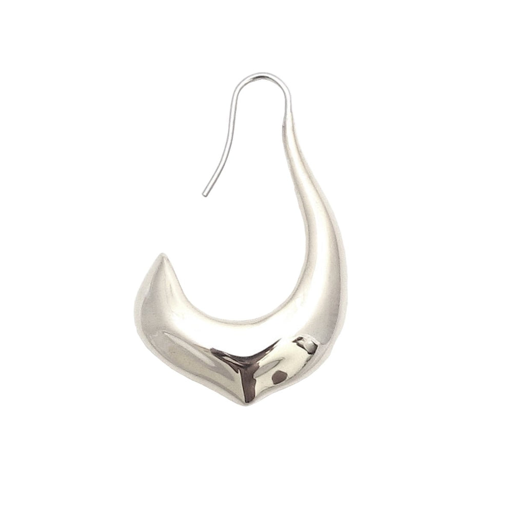 Chelsea silver hoop earring