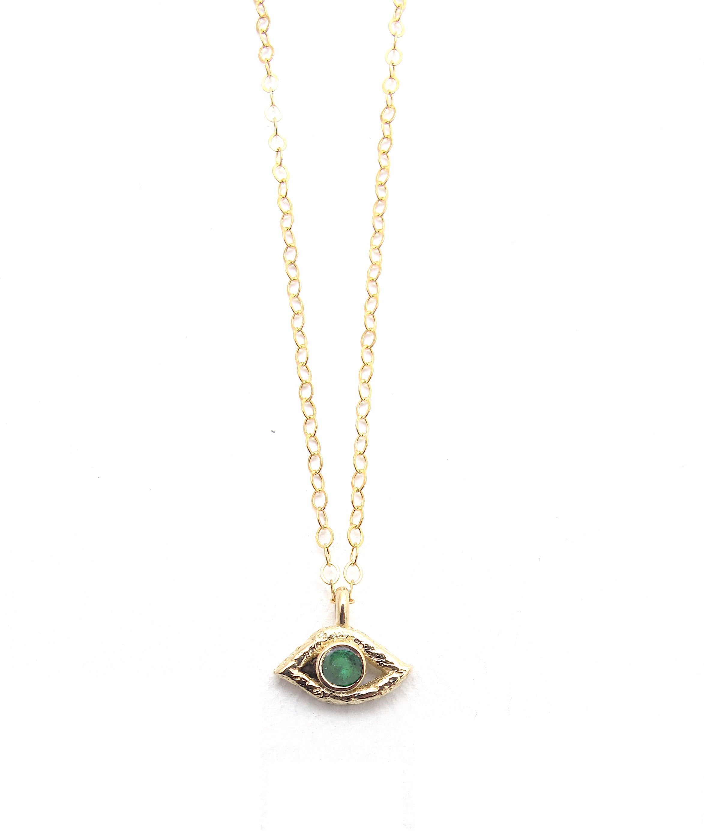 Eye emerald pendant