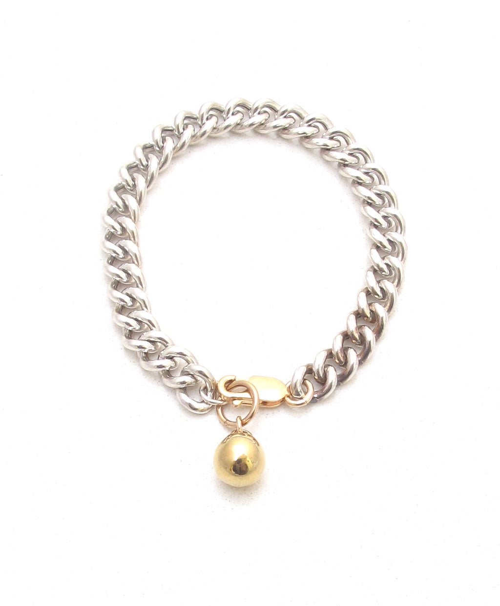 Ball & Chain silver bracelet 