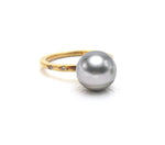 Orb Tahitian Pearl Diamond Ring