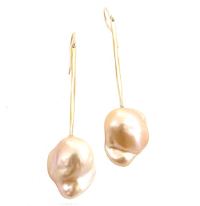 Baroque pearl drop earrings