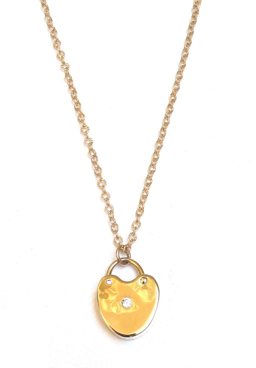 Heart Lock pendant necklace