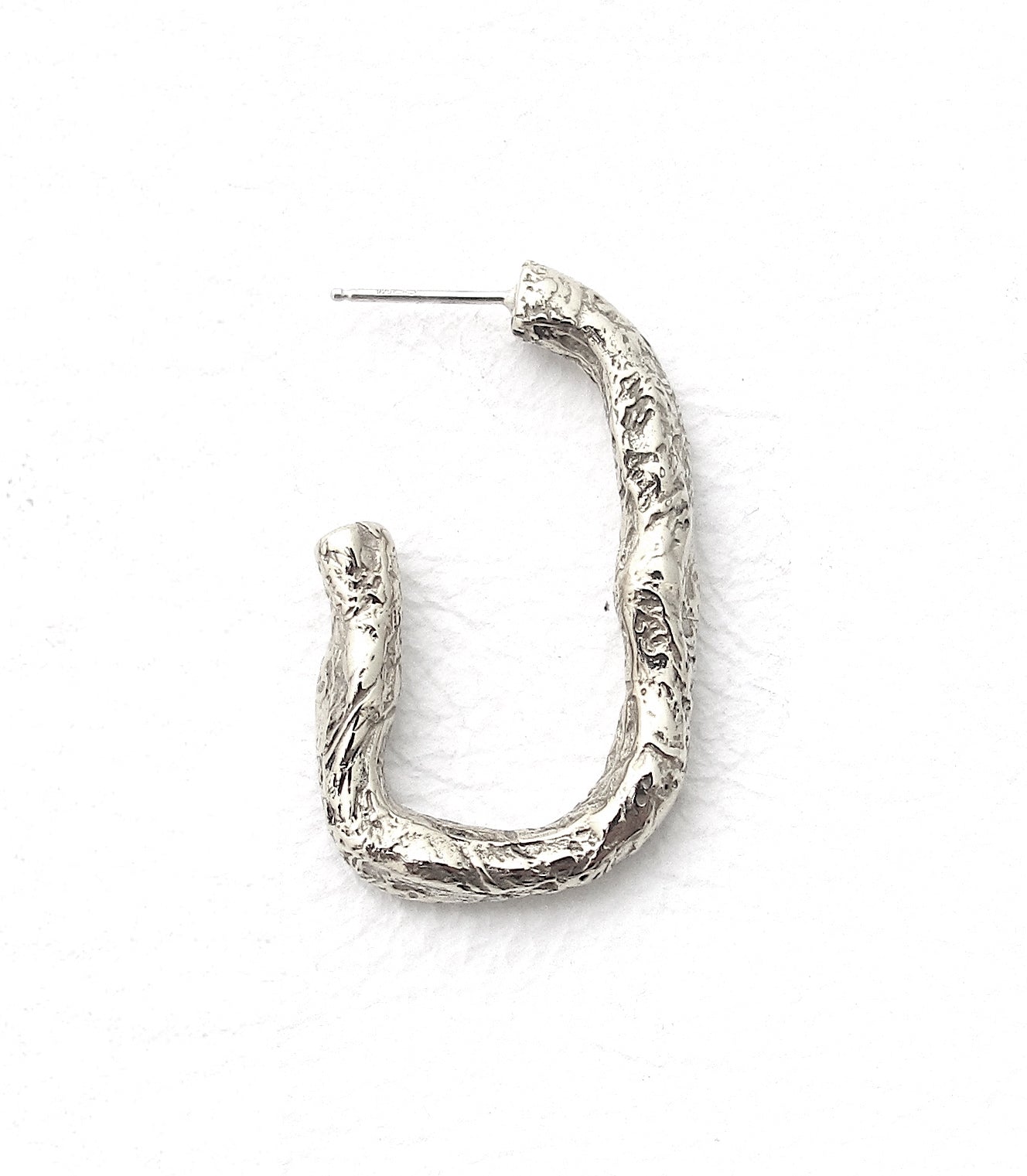 Fragment hoop earrings in sterling silver
