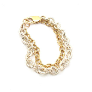 Duet chain bracelet