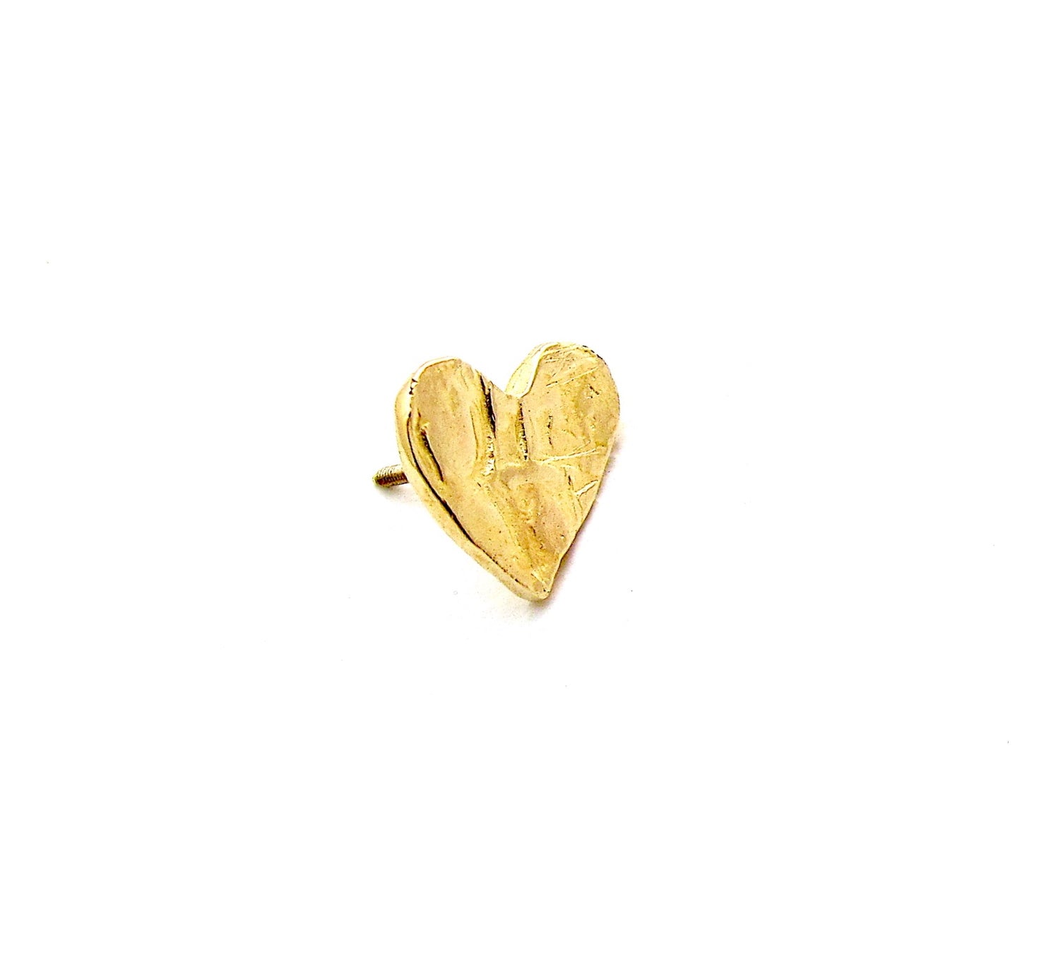 Fragment heart stud earring