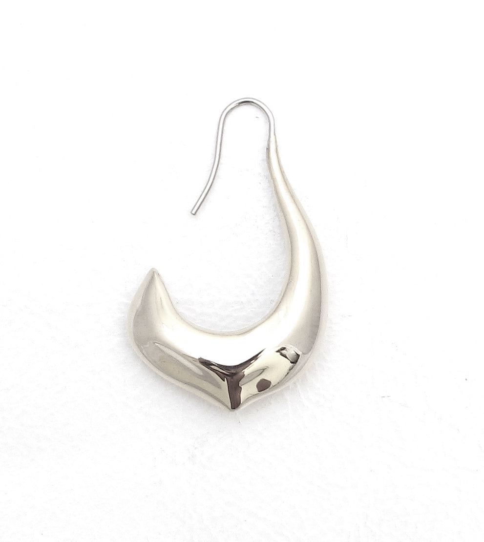 Chelsea silver hoop earring