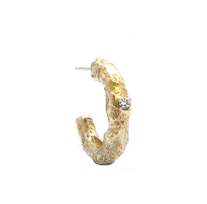Fragment diamond hoop earrings