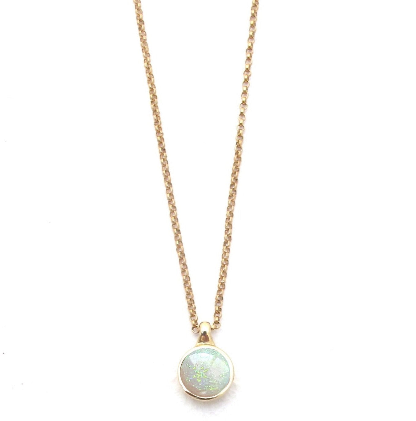 Vine opal pendant necklace