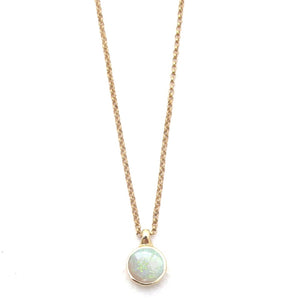Vine opal pendant necklace
