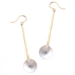 Wand Quartz drop earrings 