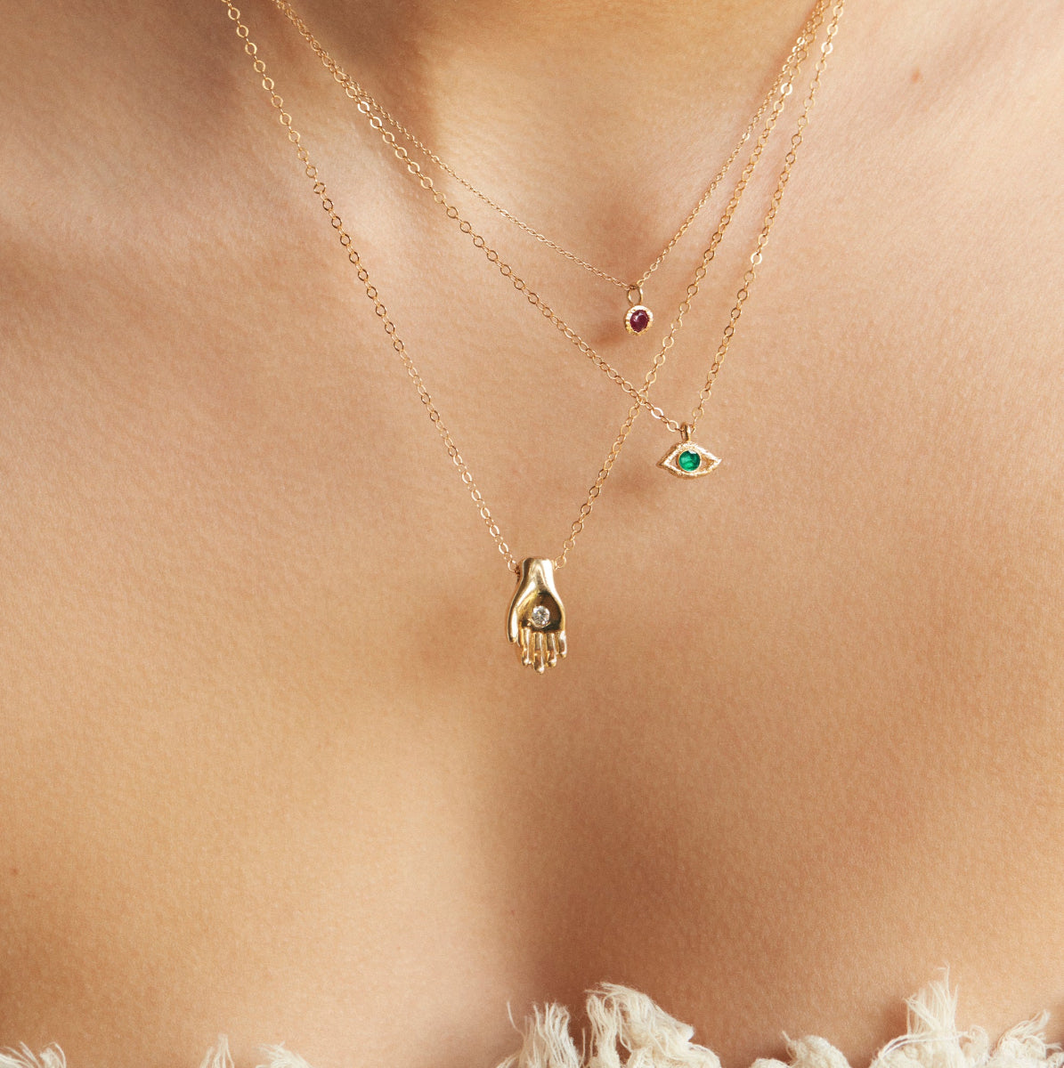 Giving Hand Pendant Necklace | Jacqueline Rose Heirloom Jewelry